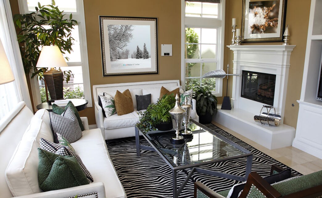 Winter Art Prints - From a Secret Paradise - Classic Blk Wall Frames