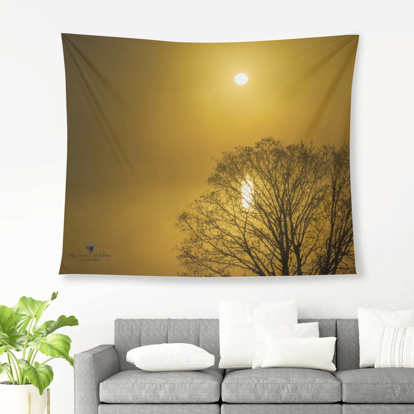 Sun Rise Peach Skin Wall Tapestry 6 Sizes