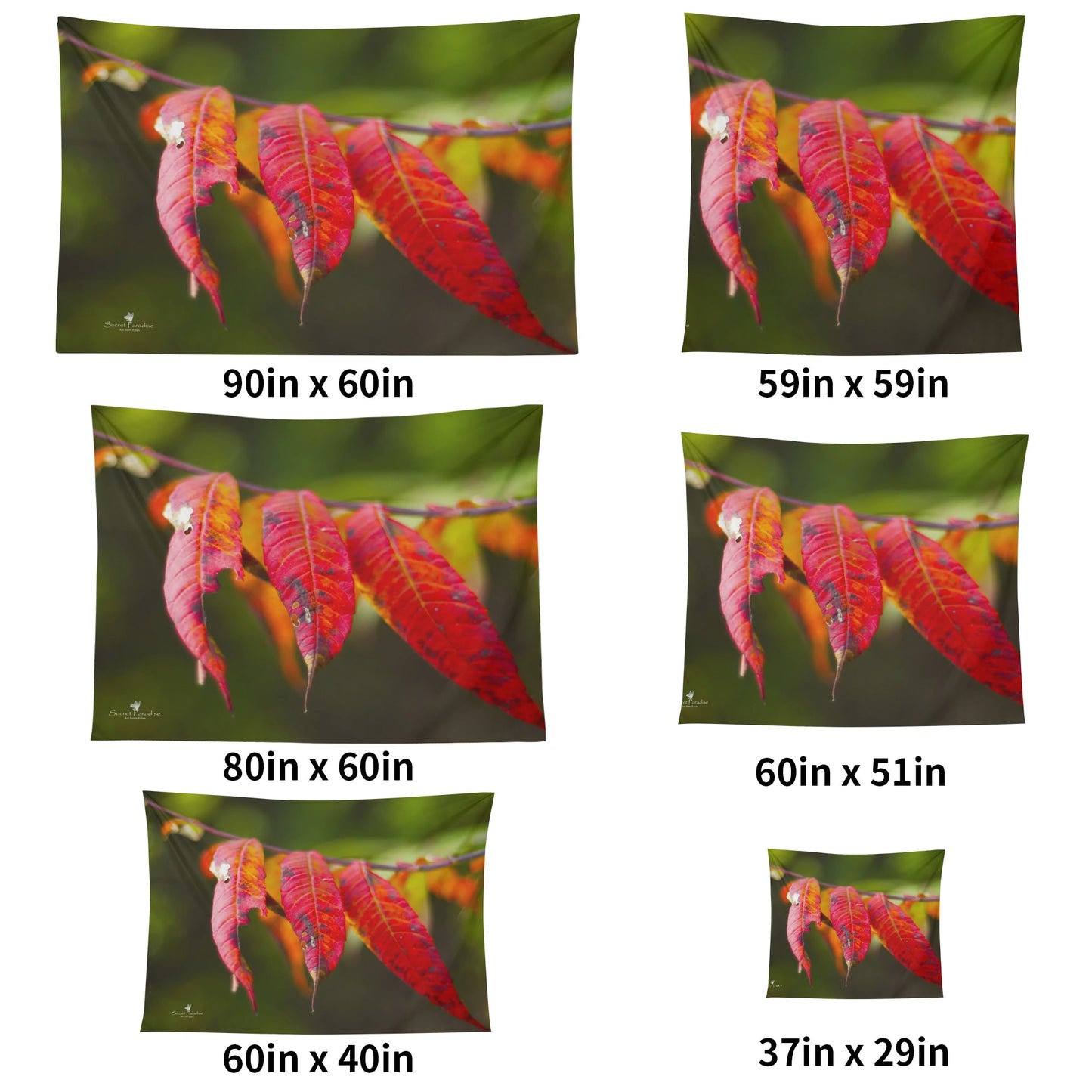 Nature Art Wall Tapestry in 6 Sizes
