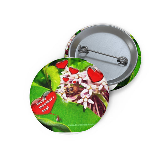 Custom Valentine Pin Buttons