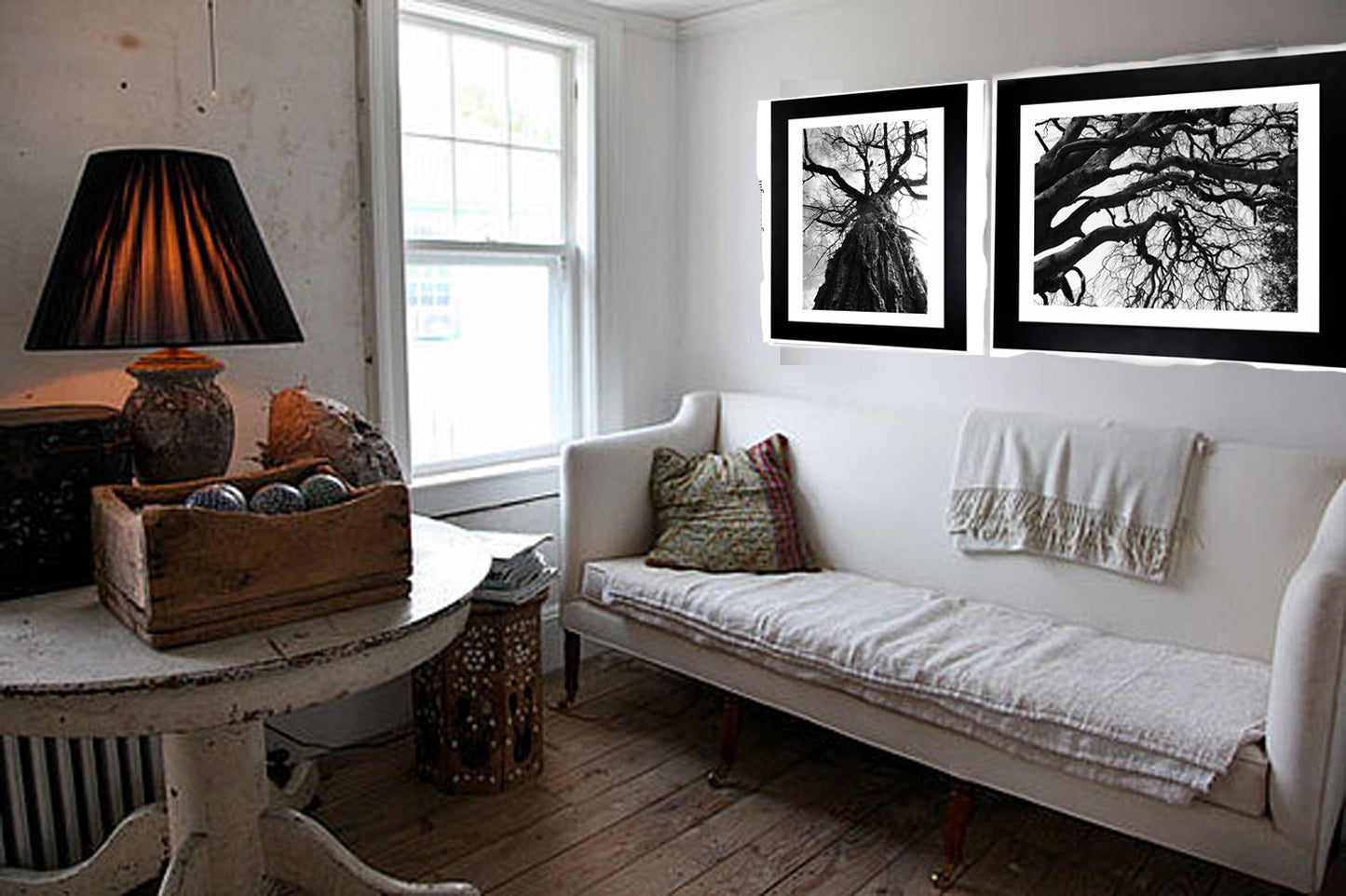Art Prints -B&W Threesome Trees from a Secret Paradise Shop