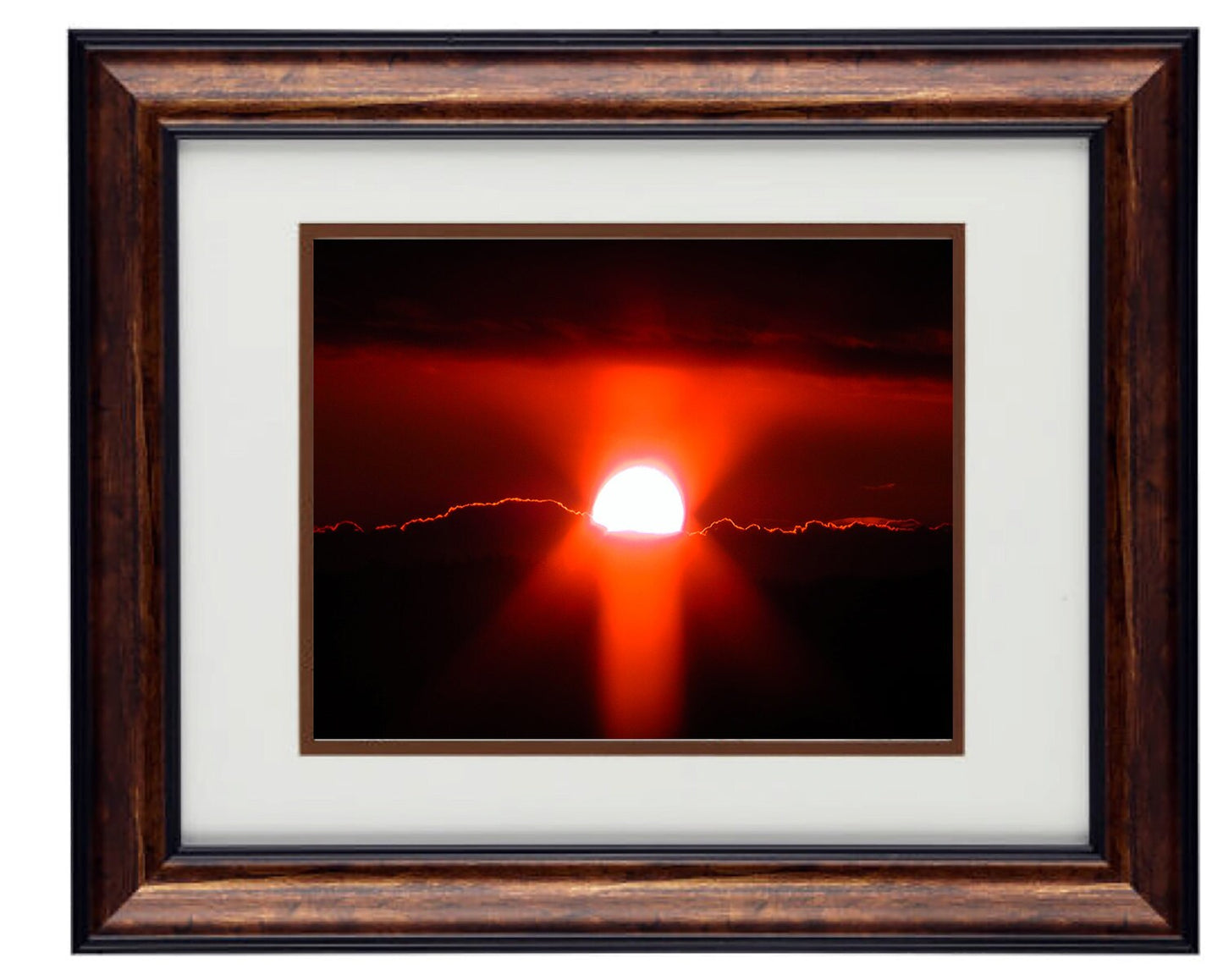 Fine Art Photography - Hardwood Framed Wall Art - Sunset at Secret Paradise