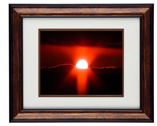 Fine Art Photography - Hardwood Framed Wall Art - Sunset at Secret Paradise