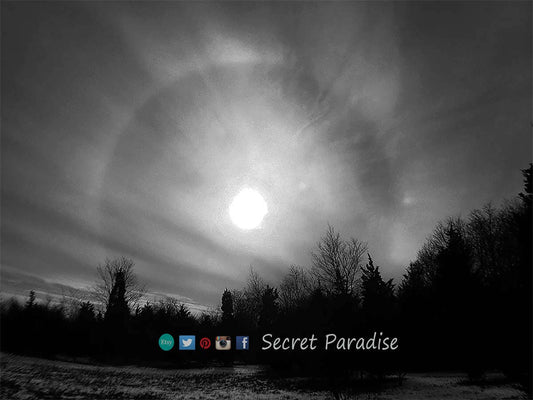 Fine Art Prints - Winter Wonderland in a Secret Paradise Garden