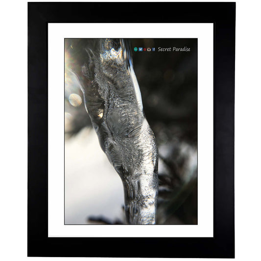 Winter Art Prints - From a Secret Paradise - Classic Blk Wall Frames