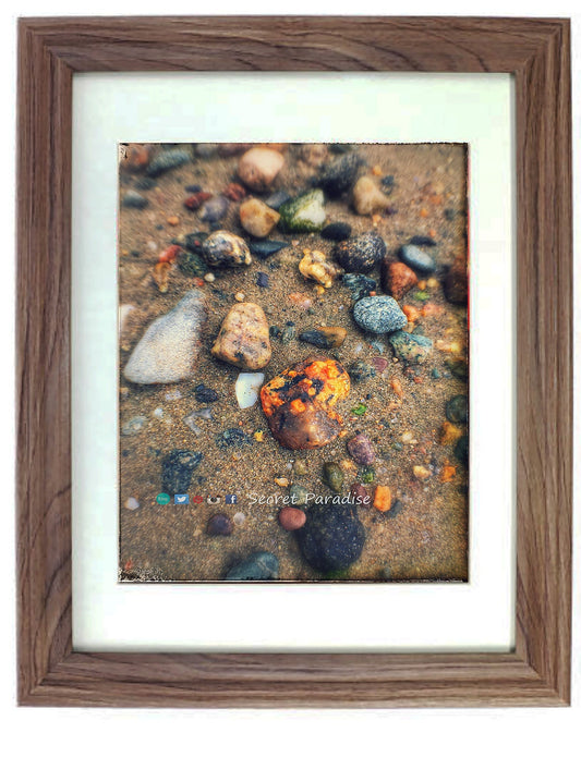 Framed Art Prints - From a Secret Paradise - Driftwood Beach Wall Frame